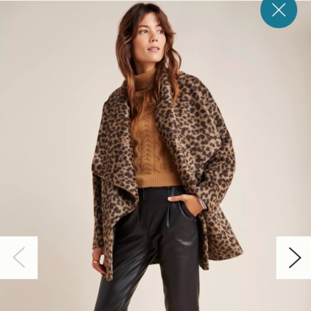 Leopard Anthropologie Print Coat